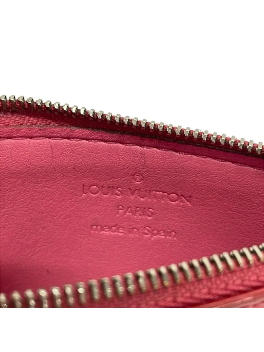 Louis Vuitton Coin Case Monogram Vernis Pochette Cles Franboise Leather